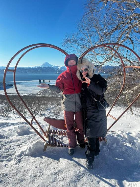 Winter Petropavlovsk-Kamchatsky Lighthouse